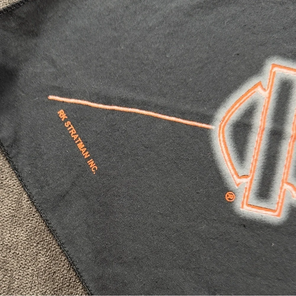 VTG 03 Y2K Harley-Davidson Black and Orange Web Bandana